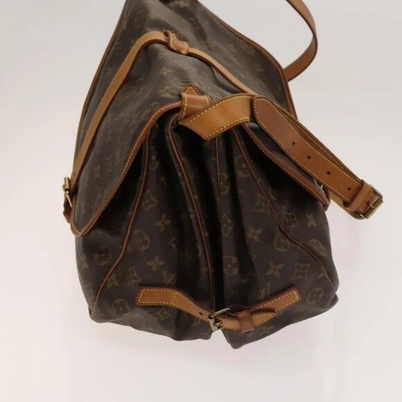 LOUIS VUITTON Monogram Saumur 35 Shoulder Bag M42254 LV Auth 128972 - Picture 5 of 15